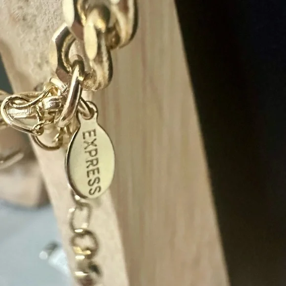 Expresss Gold Tone Bib Choker - Picture 3 of 6